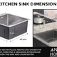 Stainless Steel Sink 46x45 Satin Inox