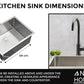 Stainless Steel Sink 49x44 Satin Inox