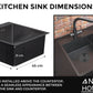 Stainless Steel Sink 46x45 PVD Graphite