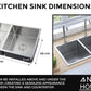 Stainless Steel Sink 80x45 Satin Inox