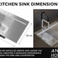 Stainless Steel Sink with Drainboard 6350L