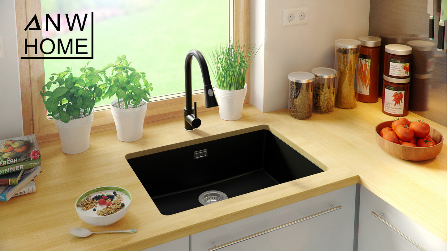 Stainless Steel Sink 60x50 PVD Grafit