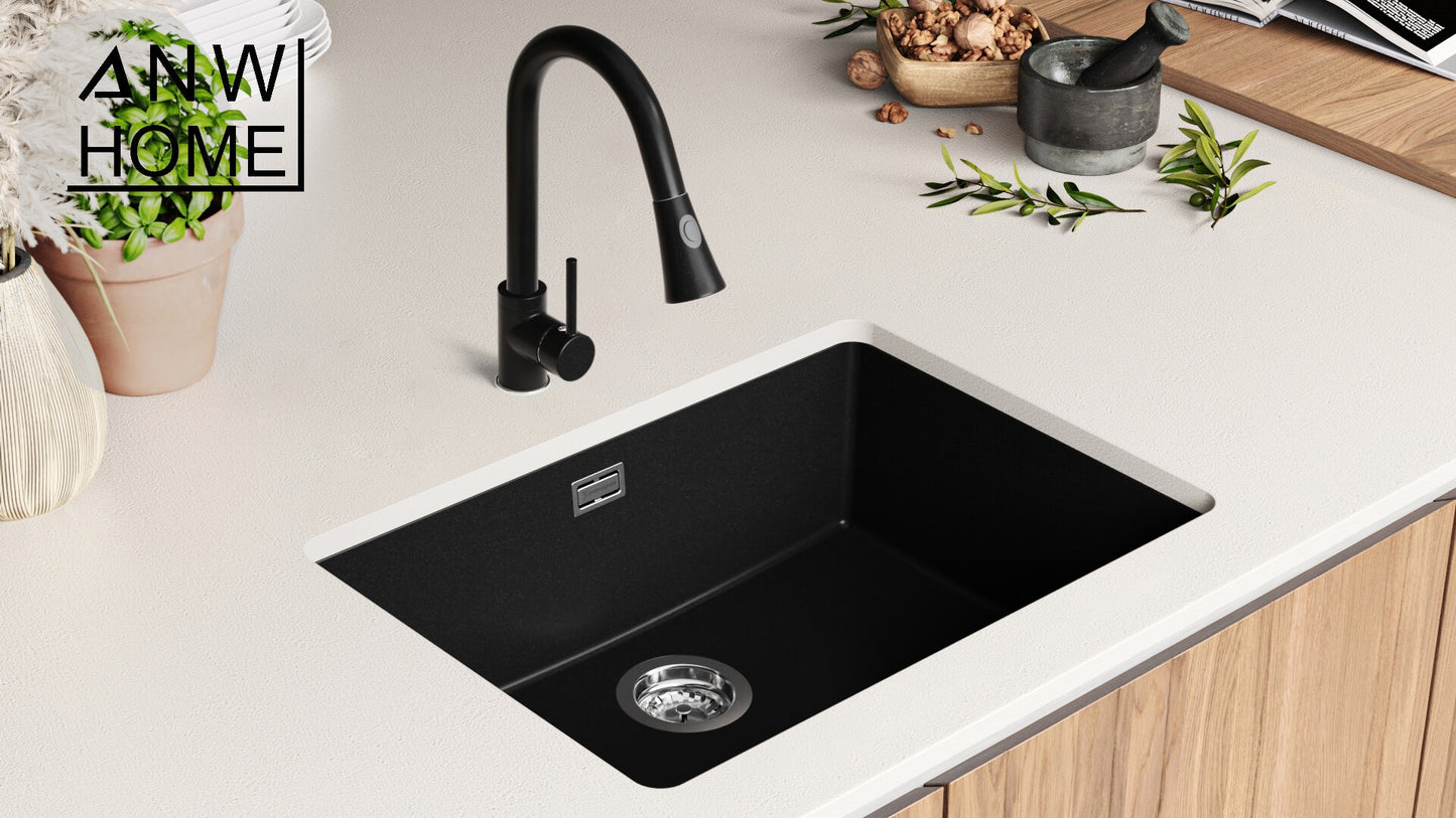 Stainless Steel Sink 60x50 PVD Grafit