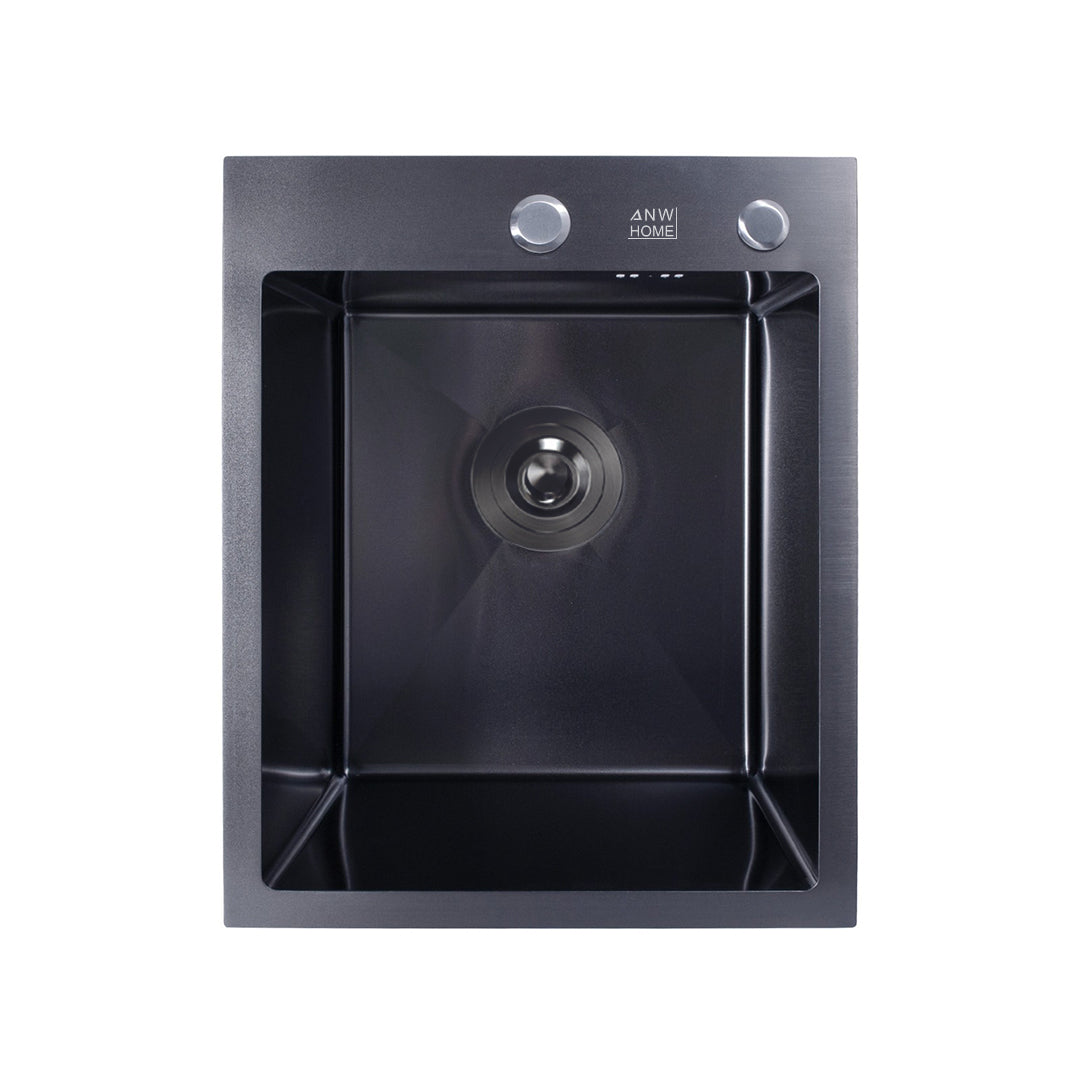 stainless steel kitchen sink color black size 40x50 