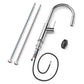 ANW HOME High-Arc Chrome Kitchen Faucet with Pull-Out Spout and 360° Rotation – 420 mm