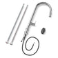 ANW HOME High-Arc Chrome Kitchen Faucet with Pull-Out Spout and 360° Rotation – 455 mm
