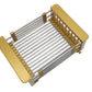 Single Bowl Kitchen Sink with Drainer 78x50 cm, Gold Finish, Accessories Included