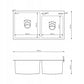 Top-Mount Double Bowl Kitchen Sink 78x43 cm – Gold PVD Stainless Steel, Full Set