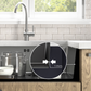 ANW HOME Kitchen Sink, Stainless Steel Kitchen Sink, Undermount Single Bowl 74x44 cm, Silver, Nano Coating, Thickness 3.0/1 mm, 22 cm Deep Bowl, with Waste Kit