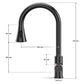 ANW HOME High-Arc Matte Graphite Kitchen Faucet with Pull-Out Spout and 360° Rotation – 410 mm