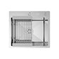ANW HOME Évier Cuisine 1 Bac, Évier Inox à Encastrer 50x45 cm, Profondeur 22 cm, Épaisseur 3.0+1 mm, Surface Nano-Coating, avec Siphon, Distributeur et Panier