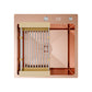 ANW HOME Kitchen Sink, Single Bowl Stainless Steel Sink 50x50 cm, Topmount, Rose Gold PVD, 22 cm Depth, Thickness 3.0+1 mm, Nano-Coating Finish, with Siphon, Soap Dispenser and Basket