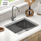 Evier monocuve Inox 54x44 à encastrer + siphon