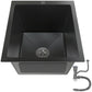 Vienkausa virtuves izlietne Graphite 37x45 + dozators, grozs