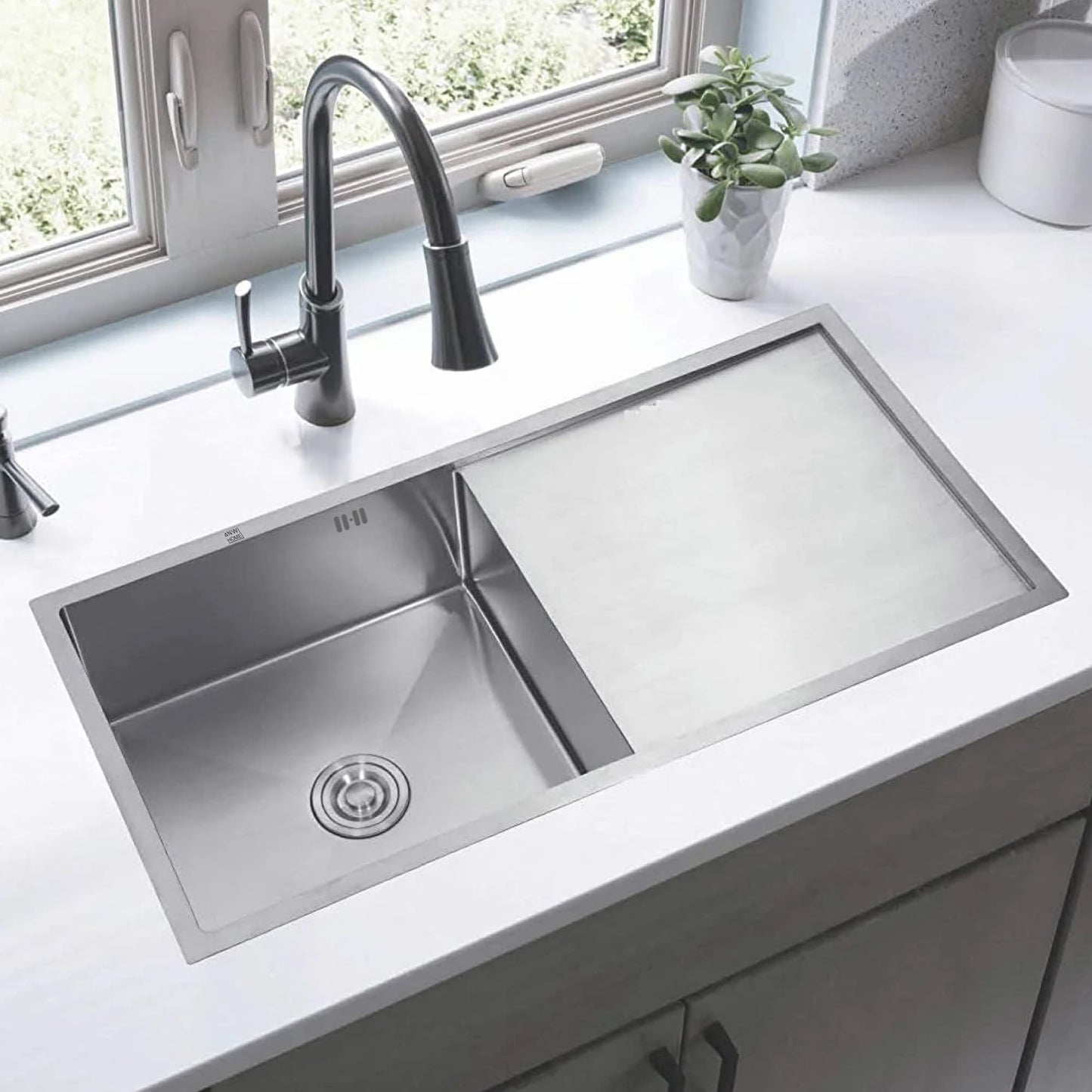 Stainless Steel Sink Satin Inox 78X44