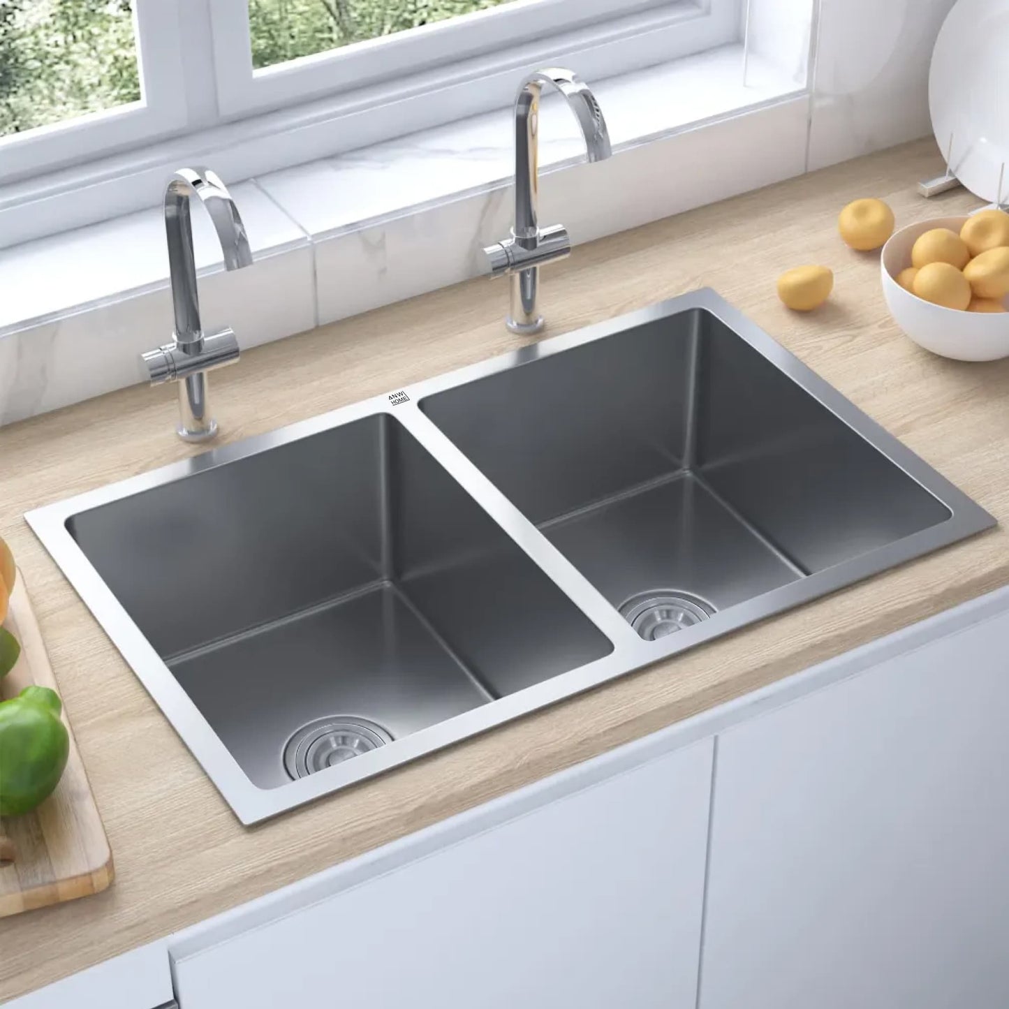 Stainless Steel Sink 80x45 Satin Inox