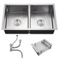 Lavello in Acciaio Inox 80x45 Inox Satinato