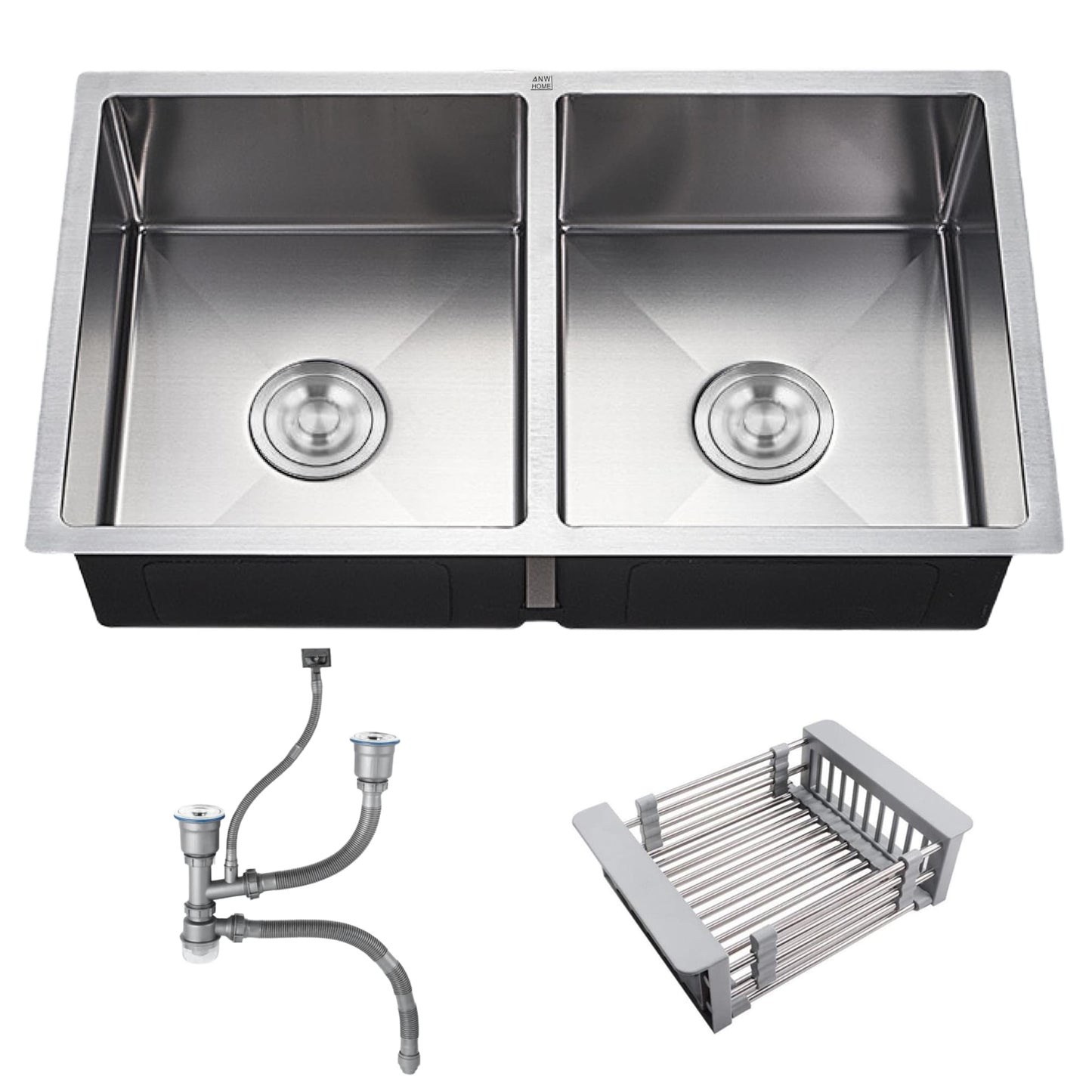 Stainless Steel Sink 80x45 Satin Inox