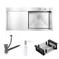 Evier monocuve avec égouttoir INOX 78x50R + accessoires