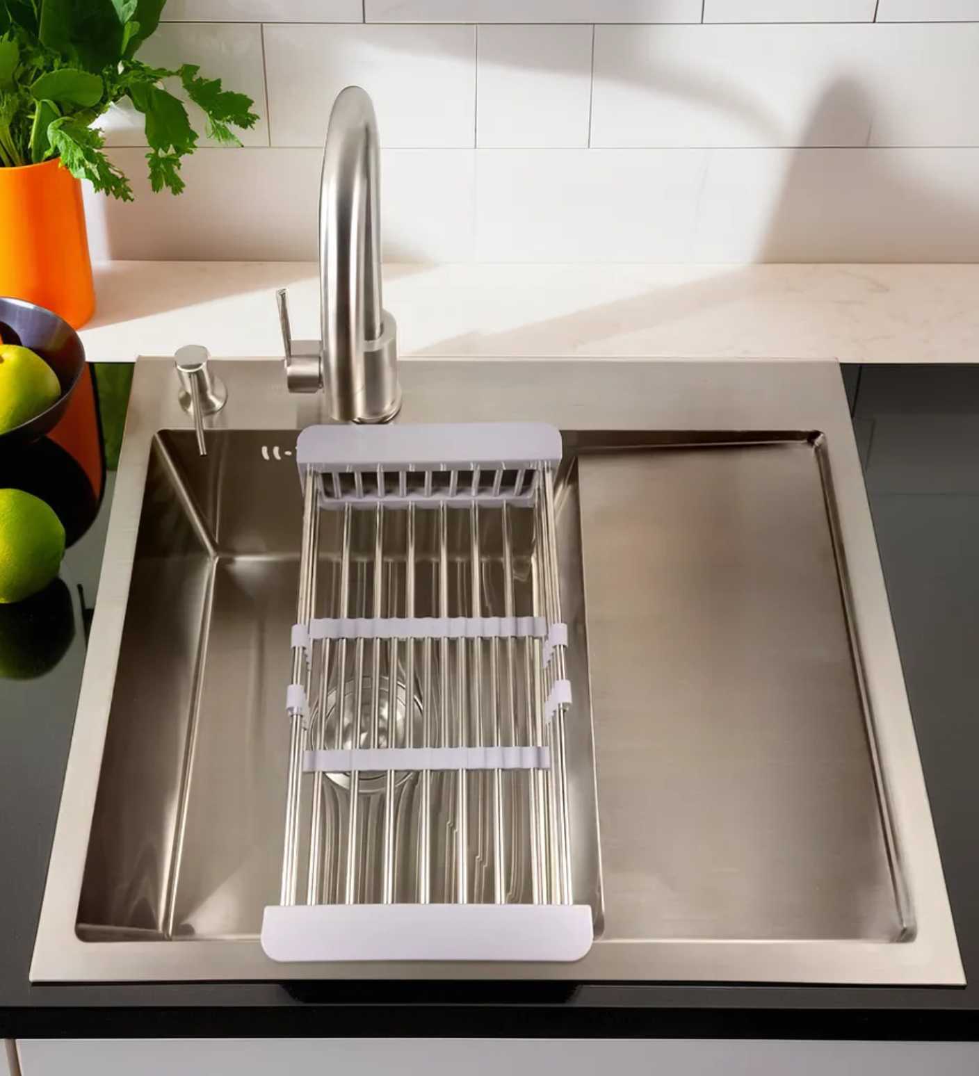 Stainless Steel Sink with Drainboard 6350L