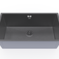 ANW HOME HD-7444B Kitchen Sink, Stainless Steel, PVD Coating, 74x44x21 cm, Undermount Installation, Graphite Color