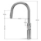 ANW HOME High-Arc Chrome Kitchen Faucet with Pull-Out Spout and 360° Rotation – 420 mm