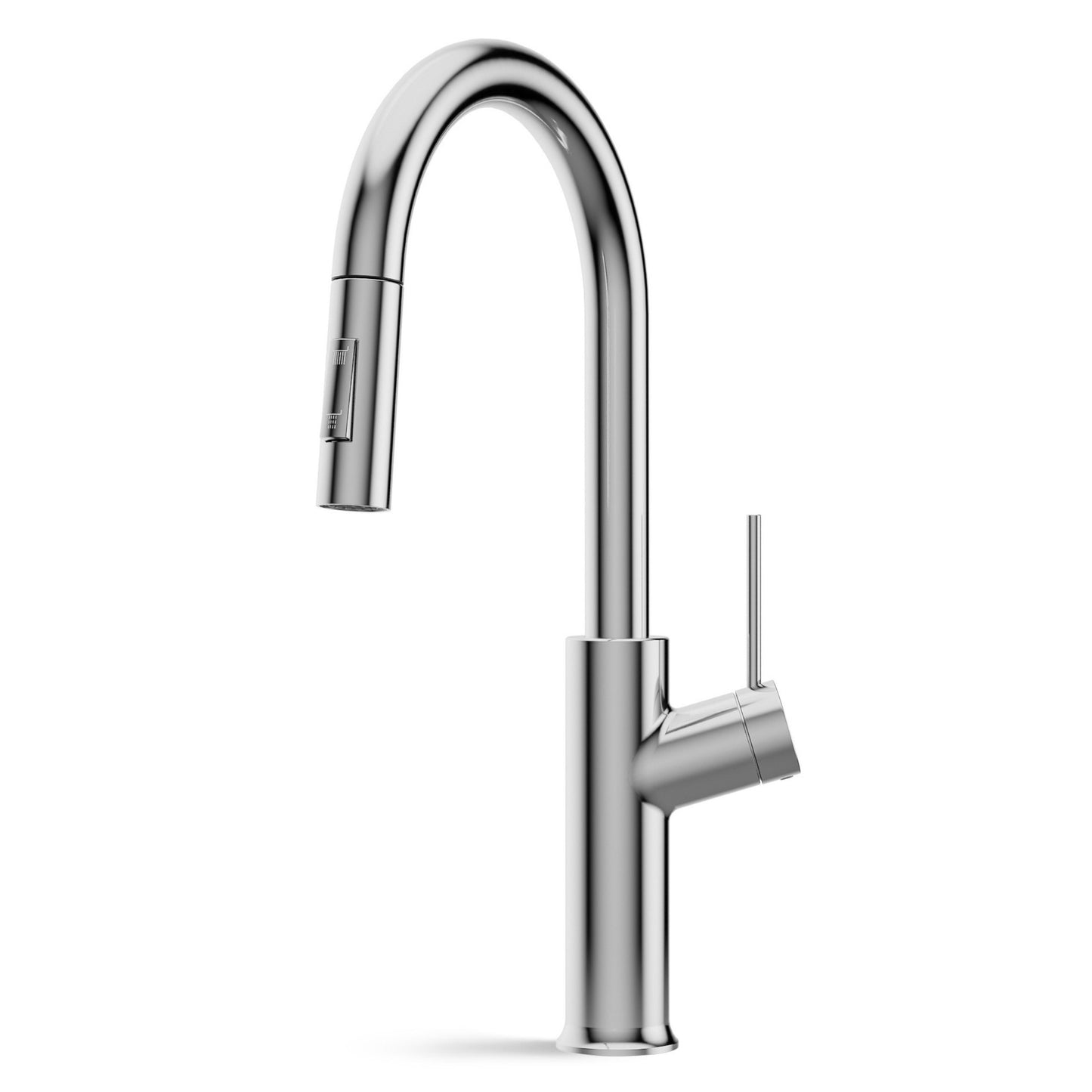 ANW HOME High-Arc Chrome Kitchen Faucet with Pull-Out Spout and 360° Rotation – 420 mm