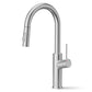 ANW HOME High-Arc Brushed Inox Kitchen Faucet with Pull-Out Spout and 360° Rotation – 420 mm