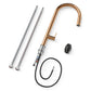 ANW HOME High-Arc Rose Gold Kitchen Faucet with Pull-Out Spout and 360° Rotation – 455 mm