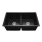 graphite kitchen sink black color with size 78×45