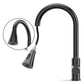 ANW HOME High-Arc Matte Graphite Kitchen Faucet with Pull-Out Spout and 360° Rotation – 410 mm