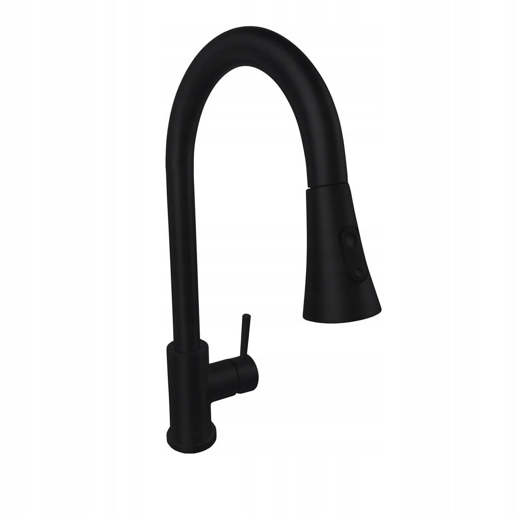 Küchenarmatur JF-7020B mit ausziehbarem Kopf, Graphit, 2 Modi, 400mm