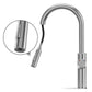 ANW HOME High-Arc Brushed Inox Kitchen Faucet with Pull-Out Spout and 360° Rotation – 420 mm
