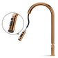 ANW HOME High-Arc Rose Gold Kitchen Faucet with Pull-Out Spout and 360° Rotation – 455 mm