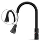ANW HOME High-Arc Black Kitchen Faucet with Pull-Out Spout and 360° Rotation – 410 mm