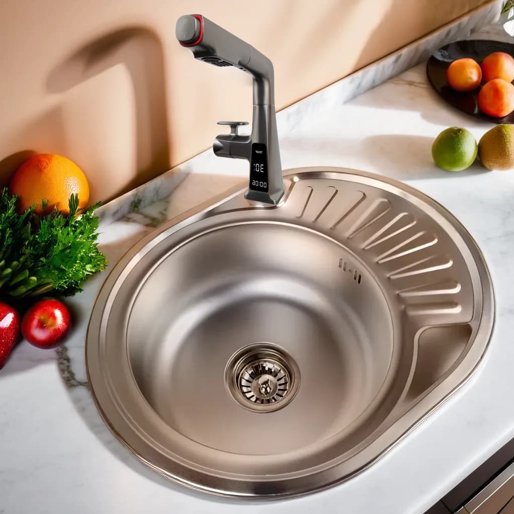 Stainless steel sink 57x45x16 cm