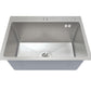 stainless steel kitchen sink color silver size 60x45