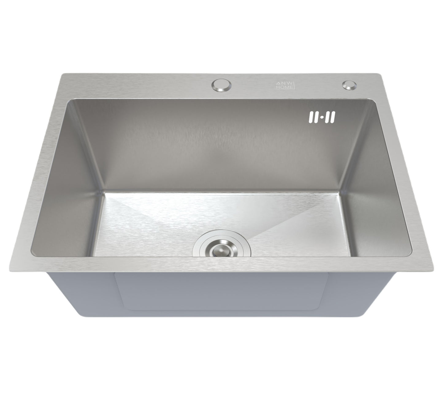 stainless steel kitchen sink color silver size 60x45