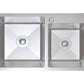 stainless steel double bowl sink color silver size 78x43