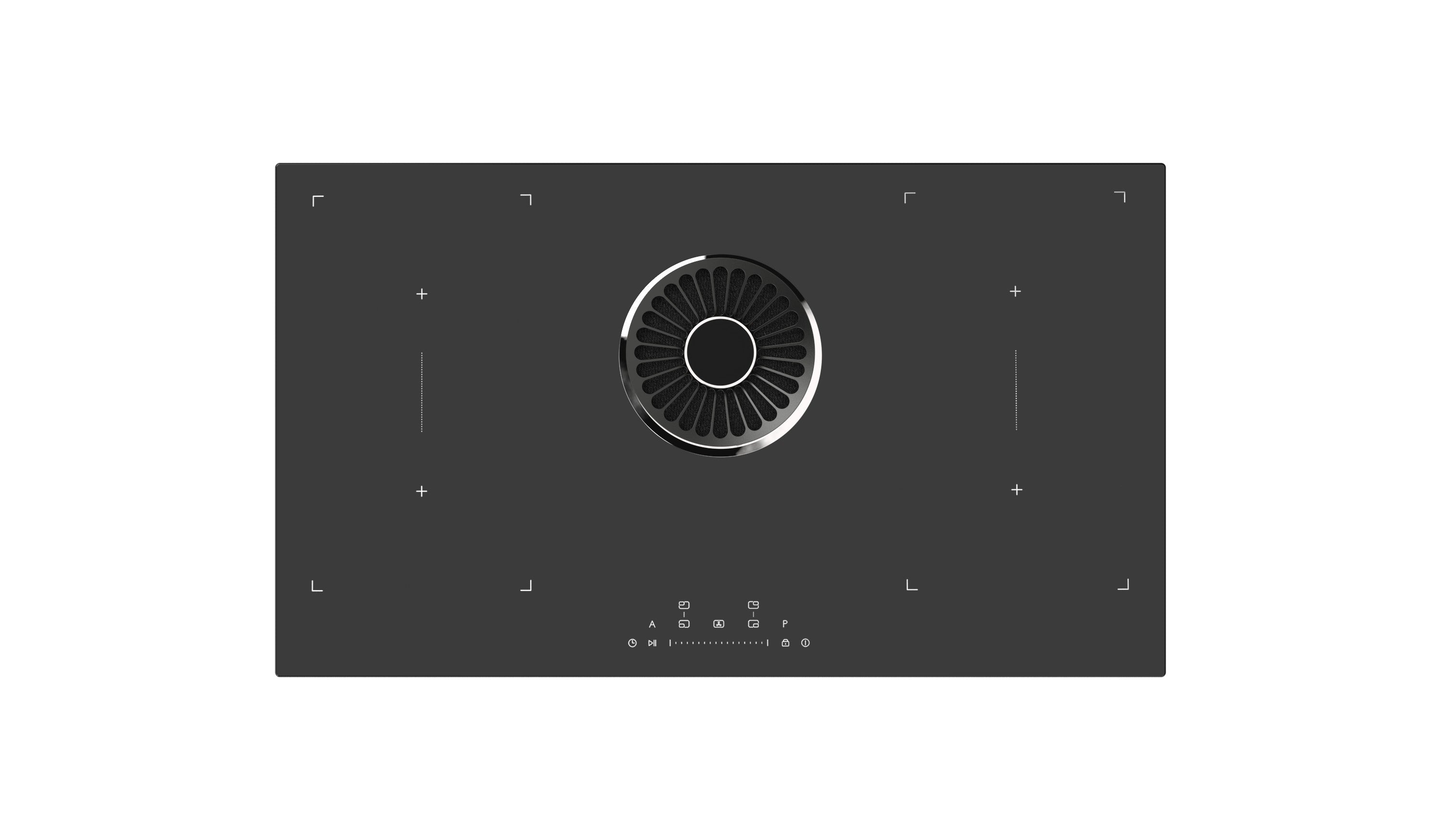 Nk Rasheed Anw ANW HOME HBF38 Induction Cooktop 90 cm with Built-in Extractor Hood