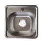 Stainless steel sink Micro Decor 38x38x16 cm