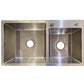 stainless steel double bowl sink color silver size 78x43